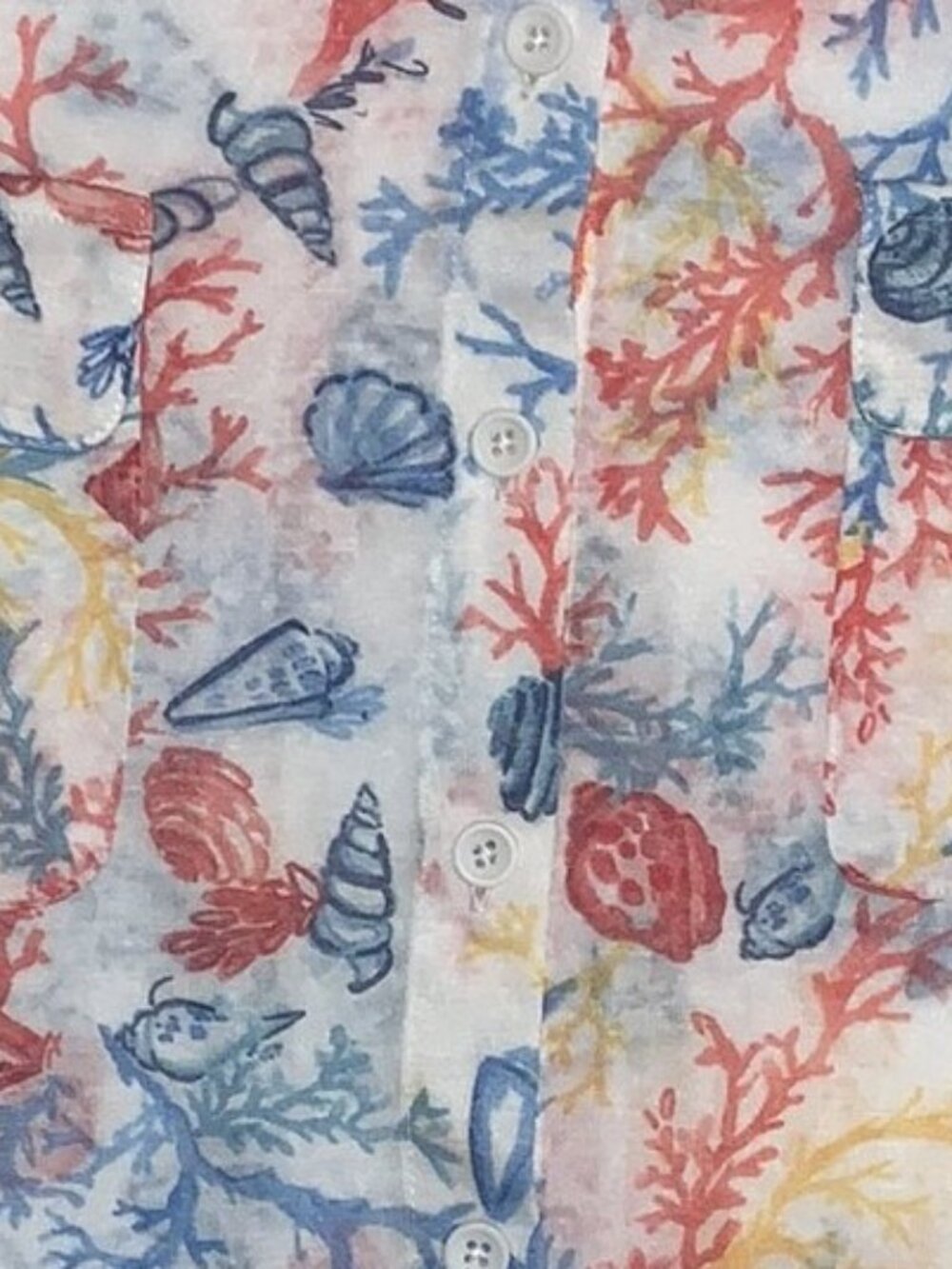 Casey Key Button-up Shirt Women's size M -Comfortably Soft- Pre-owned Excellent - Picture 6 of 7
